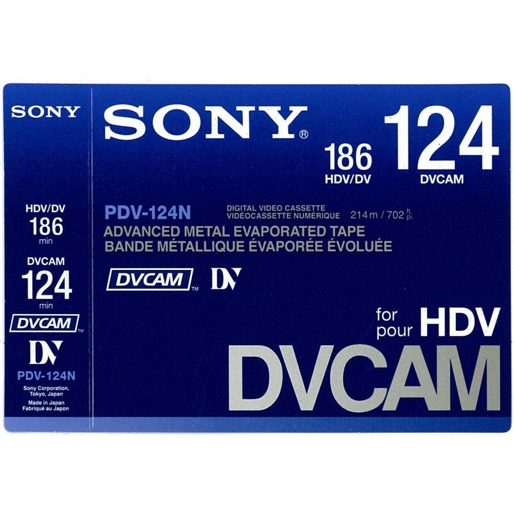 

SONY DVCAM for HDV cassette tape PDV-124N (no memory)