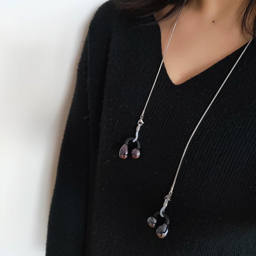 Hearing Aid & Earphones Anti-Lost Lanyard Necklace for Huawei FreeBuds5 & Apple Earphones