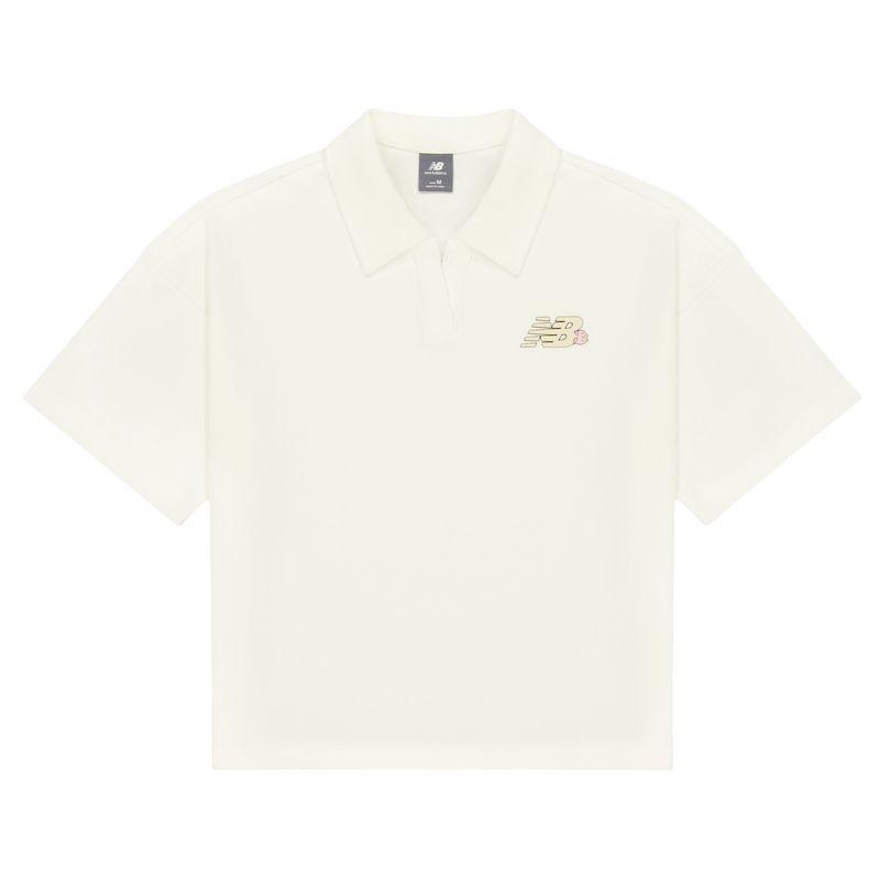 New Balance Polo Shirt Women s White NFF29112-WT L