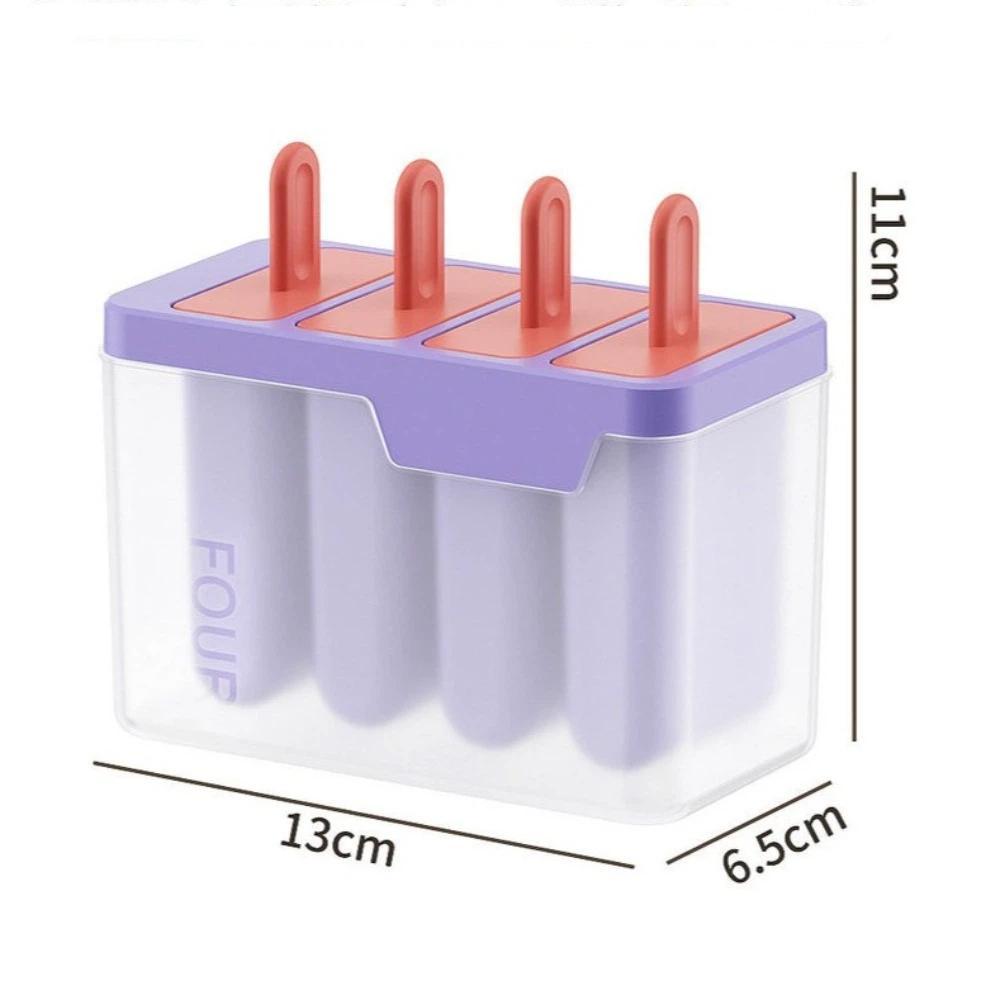 Kreatives Design Hausgemachte Eisbox Wiederverwendbare Eis am Stiel Form Würfelform Eiscreme Eis am Stiel Form Sommer