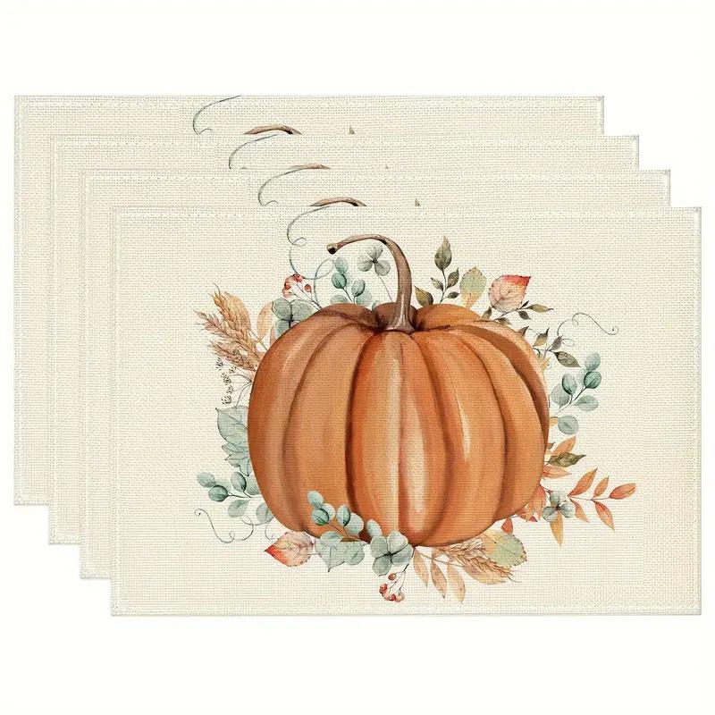 Autumn Pumpkin Halloween Placemat for Kitchen & Dining - Multiple Options Available