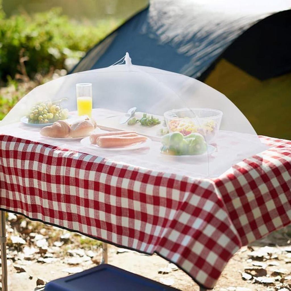 Foldable Food Mesh Food  Mosquito Net Cover Table Umbrella Tent Breathable Picnic Protect Sleeve for Home Kitchen Dining Room