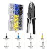 Professional 6-35mm² Wire Ferrule Crimper Tool Kit 390Pcs Electrical Terminals Connector Set with Heavy Duty Crimp Pliers