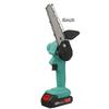 1200W 6 Inch Electric Chain Saw With 2 Battery Pruning ChainSaw Cordless Garden Logging Saw Woodworking Cutter Power Tool