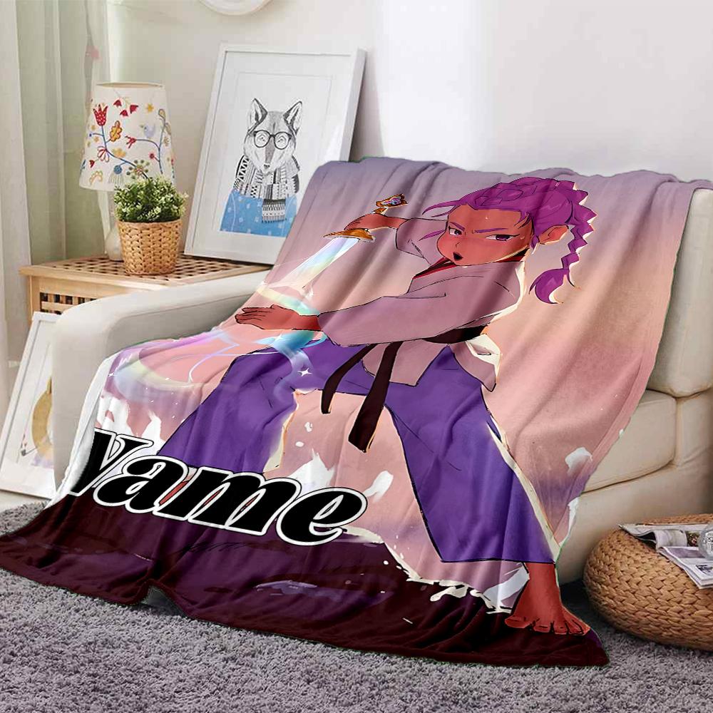 Custom Name Name Fantasy Trio Party Blanket For Couch Bed Plush Cozy Fuzzy Blanket Super Soft Warm Blankets For Fall And Winter 0916207
