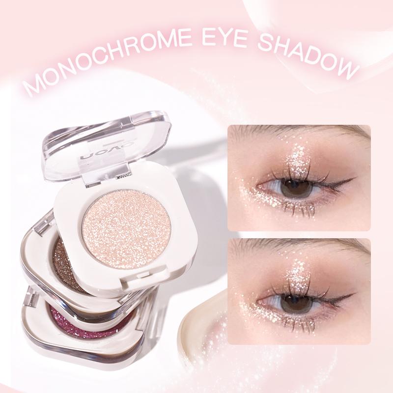 Monochrome Glitter Champagne Eyeshadow Diamond Waterproof Matte Eyeshadow Palette Pearlescent Glitter Shiny Eyes Makeup Cosmetic