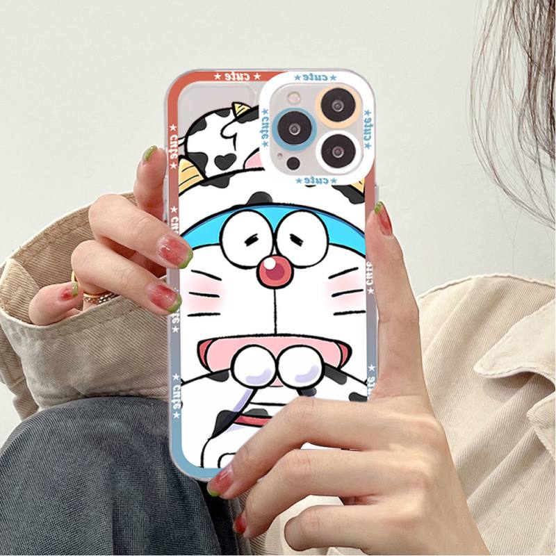 Anime Doraemon Phone Case for iPhone 11 12 13 Mini Pro Max 14 Pro Max Case shell