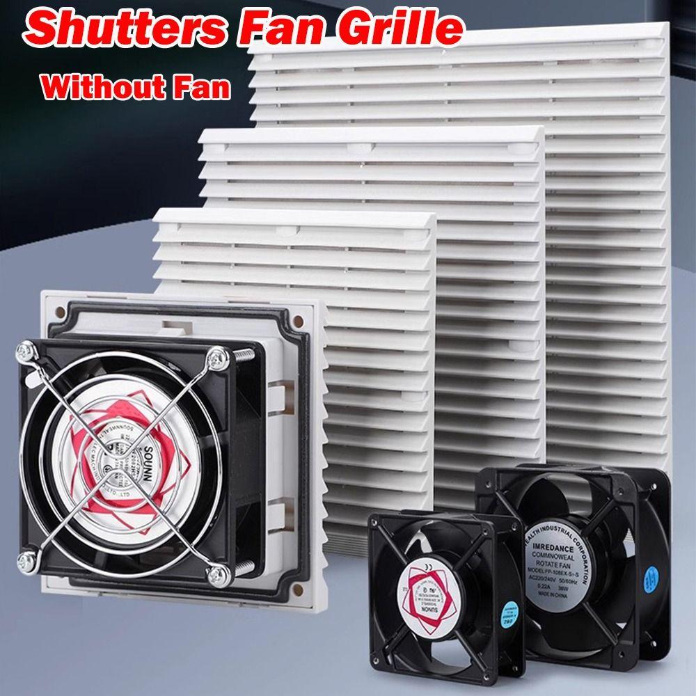 ABS Shutters Fan Grille Without Fan Dust-proof Louver Cabinet Ventilation Filter