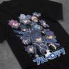 Summer Hot Sale Blue Lock Nagi Seishiro Tshirt Black Size Small Unisex Anime Lover Cotton Mens Tshirt