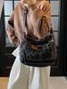 Korean Retro Distressed Women's Crossbody Tote Bag 2026