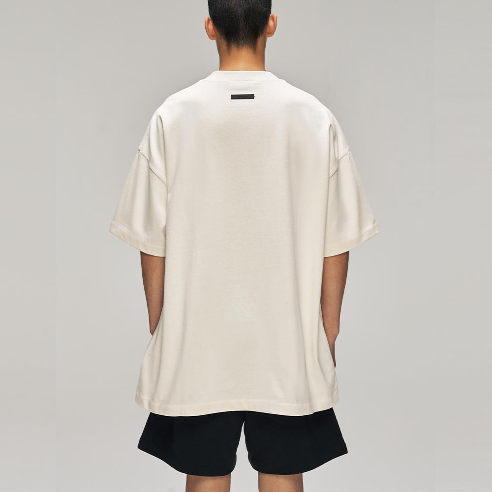 Fear of God Essentials NBA Anni '90 T-shirt Bianco Crema Unisex Top 125NB252004F