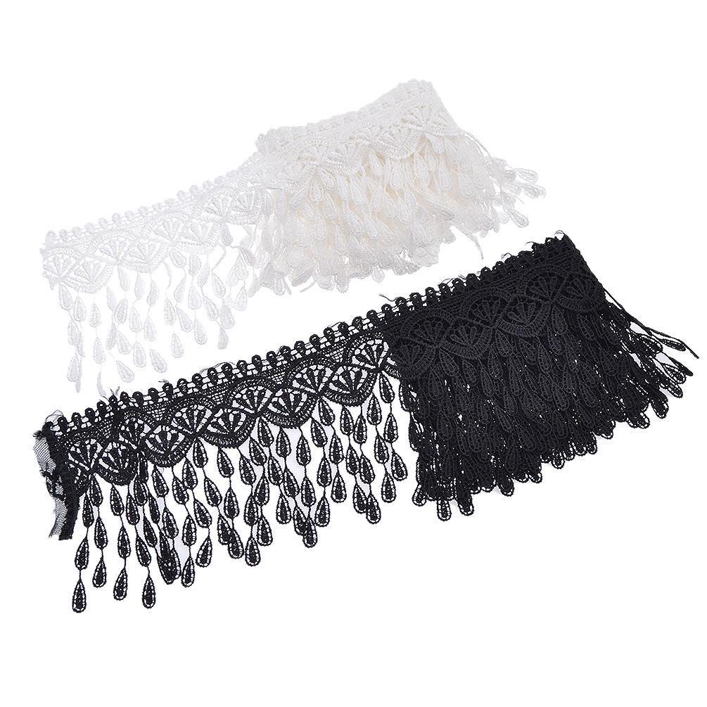 Beautiful embroidered lace ribbon unilateral net lace trim DIY decor 10 yard