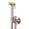 Hongdec Bathroom Handheld Wall-Mounted Bidet 304 Stainless Steel Horizontal Spray Toilet Bidet Sprayer Shattaf Set