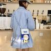 New girl mobile phone bag fashion plush doll pendant large capacity shoulder bag duck duck tote bag women