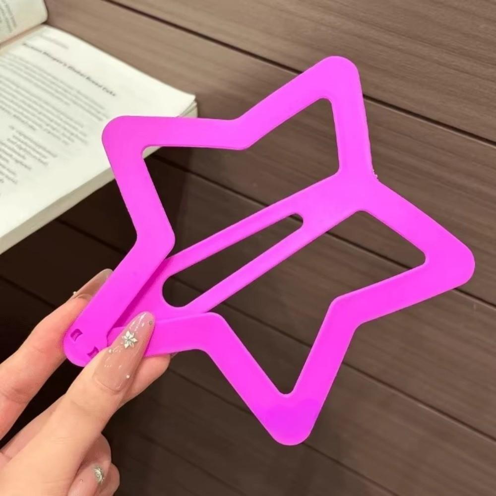 INS Extra-large Star Hair Clip Creative Clothes BB Clip Openwork Star Hairpin Girl