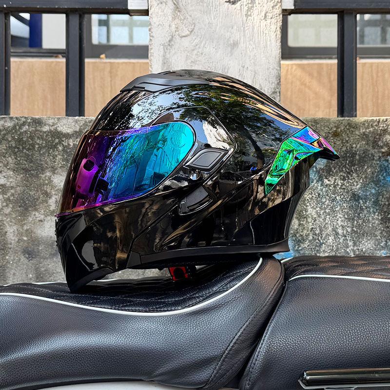 Motorcycle Helmets Men's and Women's Uncovered Helmets Winter Locomotive Helmets Four Seasons Bluetooth Riding