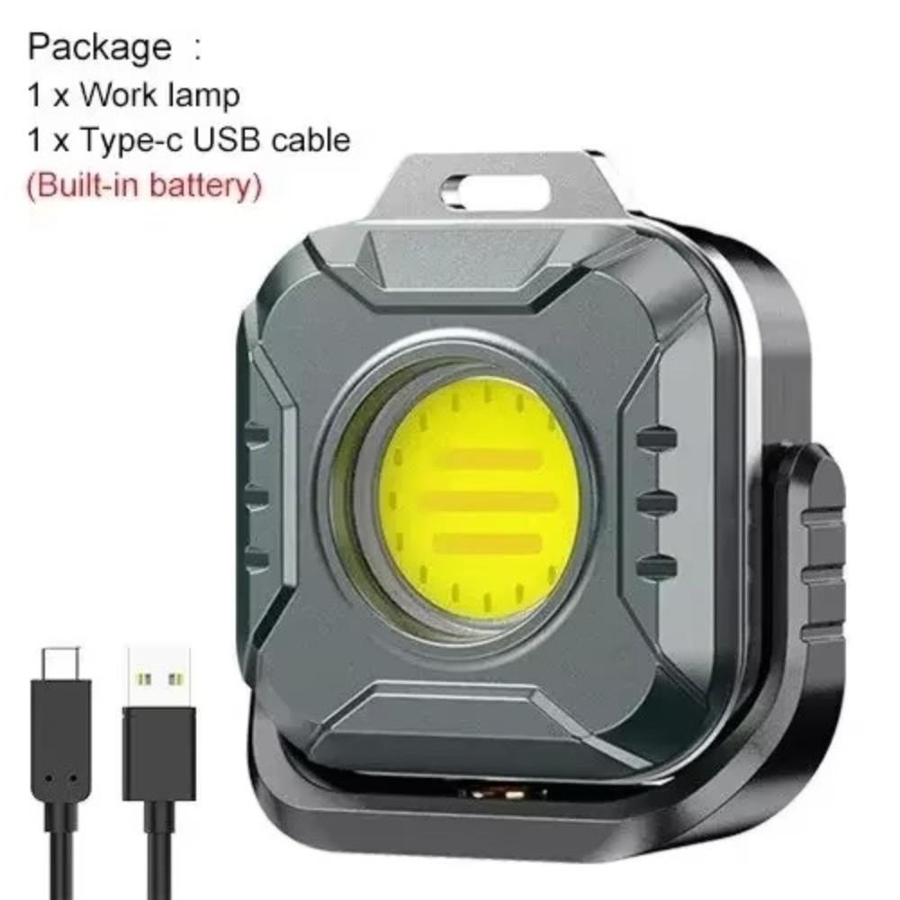 LED Beads 500LM COB Flashlight Type-C Rechargeable Charging Lighting Lamp Mini LED Working Light