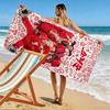 Red Outfit Group with Doodles A Must-have Beach Towel for Beach Travel