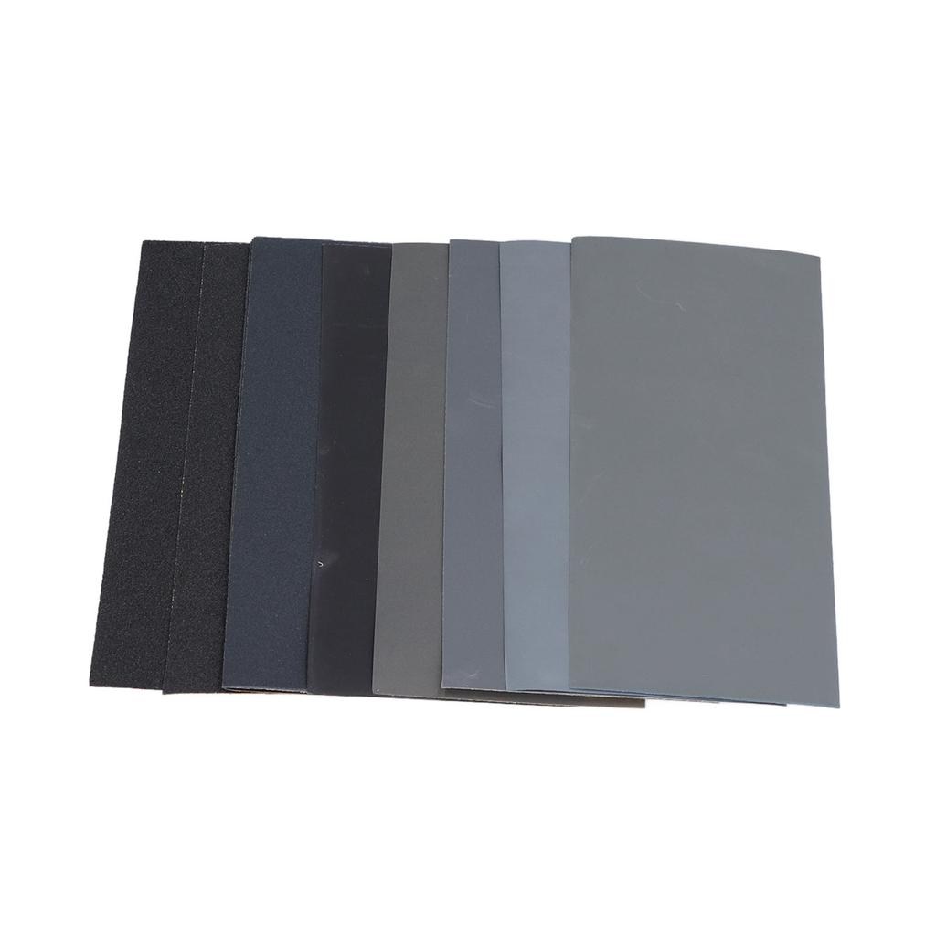 Sand Paper Dry Wet Sandpaper 120 to 3000 Grit Waterproof Set Kit for Polishing Sanding