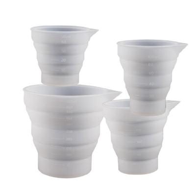 Flexible Liquid Measurer Container Mold Silicone Measuring Cup Molds Non-stick