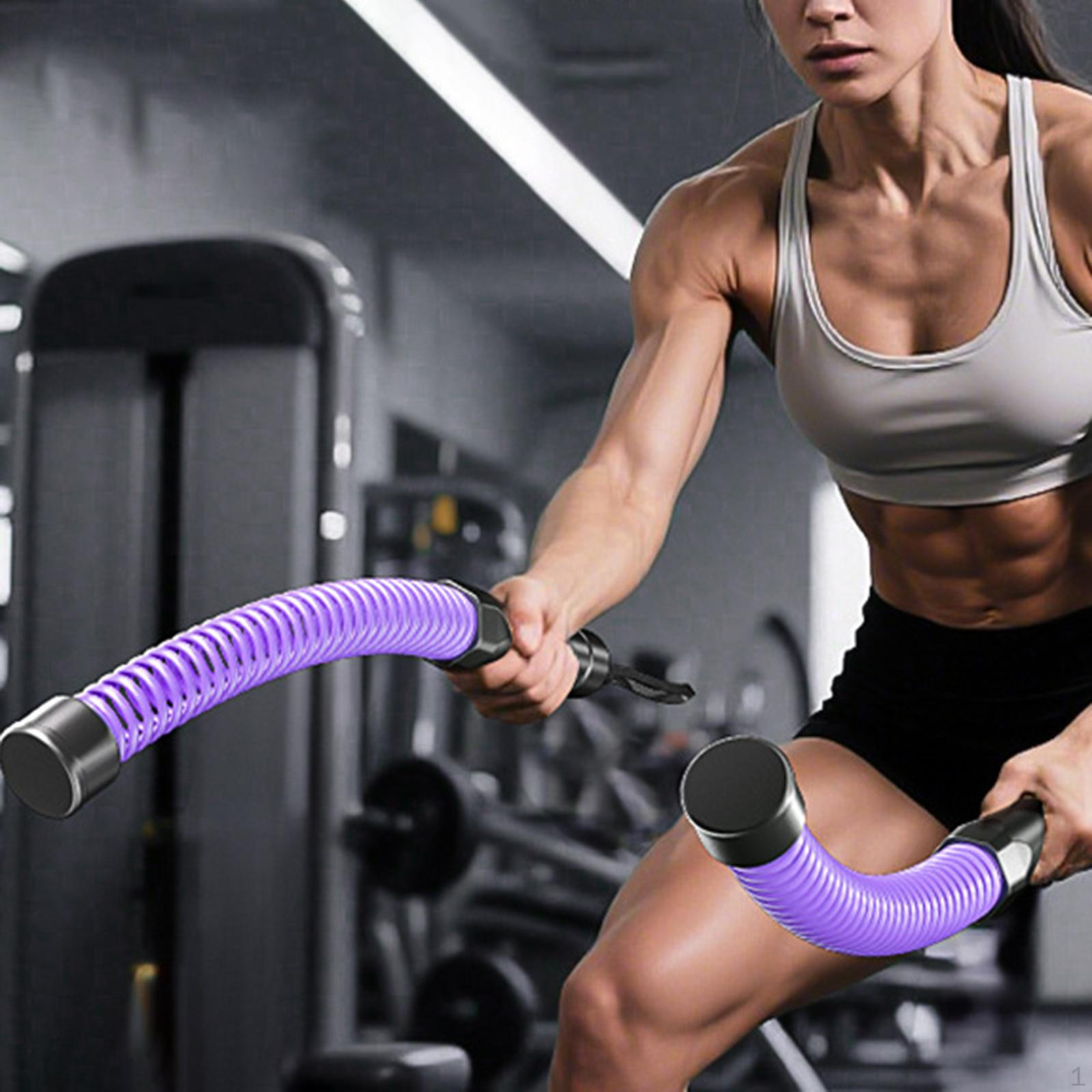 

Fitness Battle Ropes Pair Versatile Improve Strength Heavy Duty Power фіолетовий
