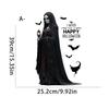 Dark Night Skull Man Horrorible Wall Sticker Halloween Living Room Bar Merchant Holiday Atmosphere Decoration Sticker Posters