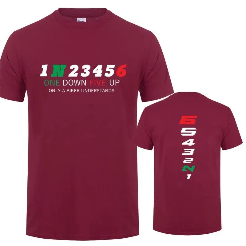 1N23456 Motorcycle Only A Biker Understands T Shirt Motorbike Tee Printed Race Shirt Casual Tops Summer Men Short Sleeve Cotton