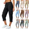 Pantaloni Cargo da Donna Asciugatura Rapida con Coulisse Vestibilità Larga Pantaloni Casual da Lavoro per Escursioni all'Aperto Viaggi Leggeri