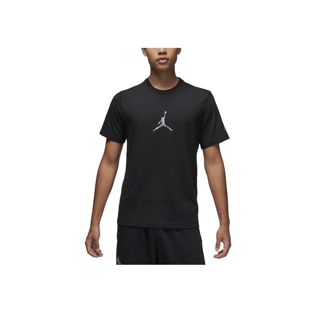 Jordan Brand Cotton Soft Comfortable Short Sleeve T-Shirt Men Tops Black FD7030-010
