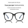 Huang Yimei's Round Acetate Glasses: Anti-Blue Light, Myopia-Friendly, Unisex Style for a Slimmer Face.