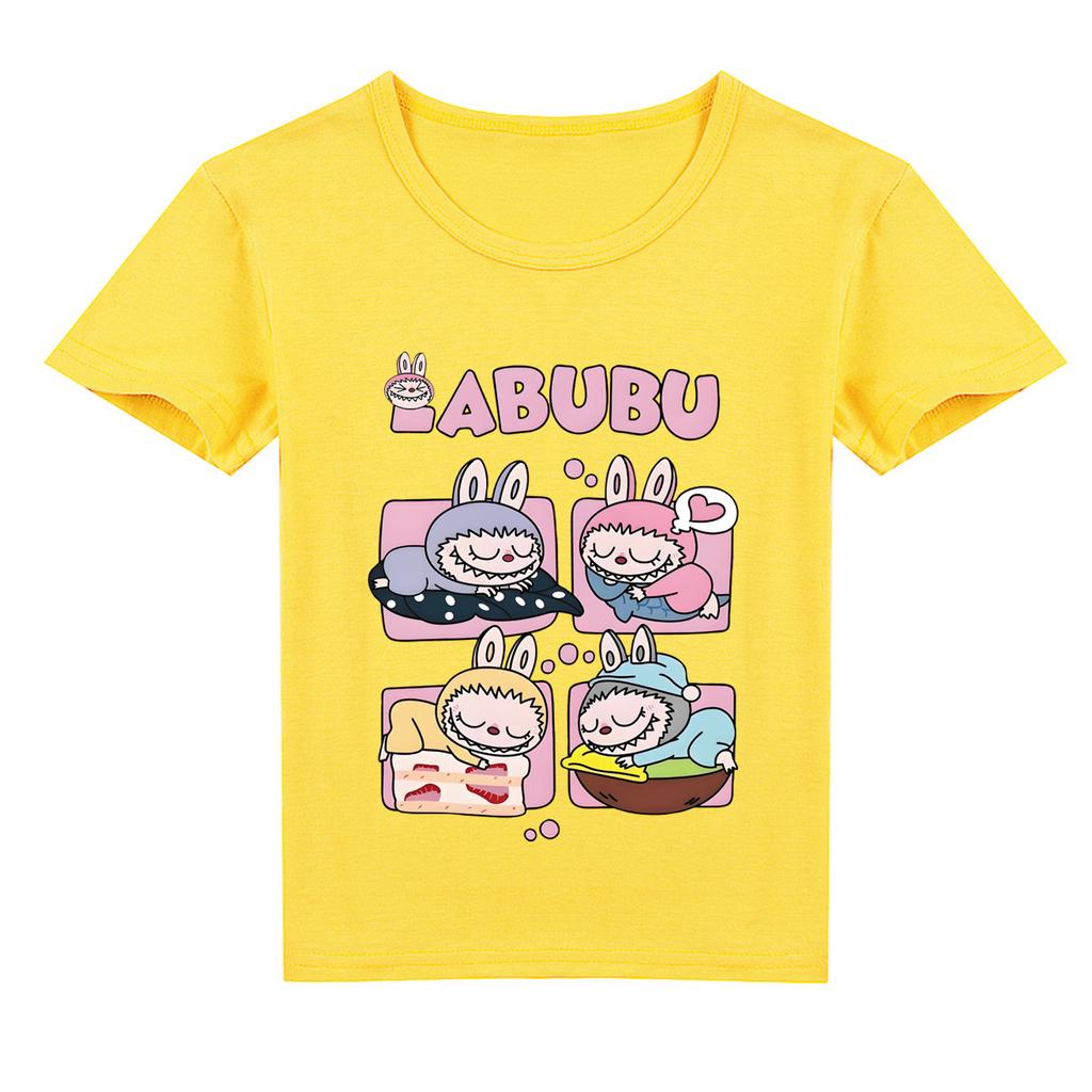 Kinder 2D T-Shirt Labubu T-Shirt Kinder Kurzarm
