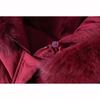 Middle Aged Elderly Padded Jacket Women's Winter Thickened Big Fur Collar Mother's Warm Jacket