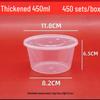 LAOXIANGHE Disposable 450ml Round Food Containers with Lids