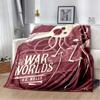 Krieg der Welten Retro Alien UFO Druck Flanell Überwurfdecke Warm Sofa Bett Heimdeko Fan Geschenk