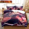 3D Print Anime - Azur Lane Bedding Set Printed Bed Set With Pillowcase Bed Duvet Cover Soft Single Double Queen Super King Size