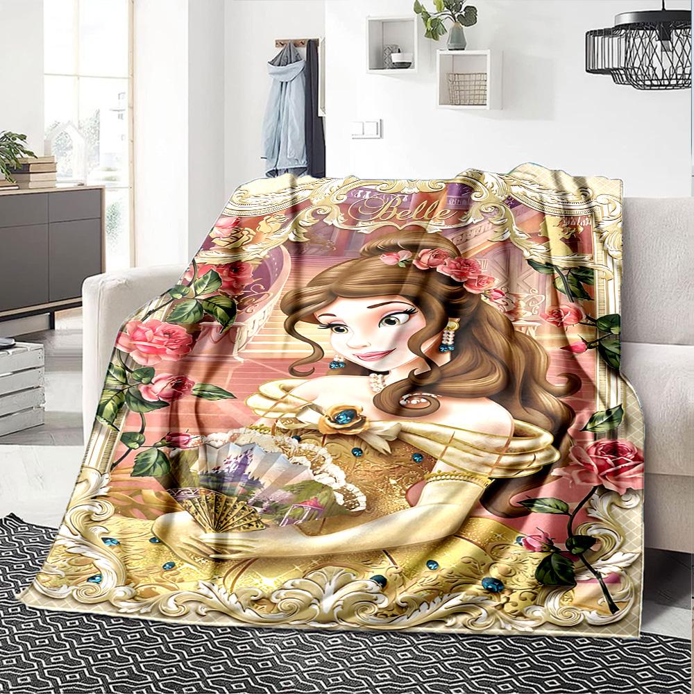 1pc Belles Garden Flannel Blanket,Ultra Soft Warm Plush Throw for Home Bedroom Bed Sofa Cover Camping Picnic gift Y7174