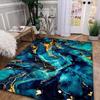 Blue Marble Carpet for Living Room Luxury Home Decorations Sofa Table Large Area Rugs Bedroom Bedside Foot Pad Non-slip Mat