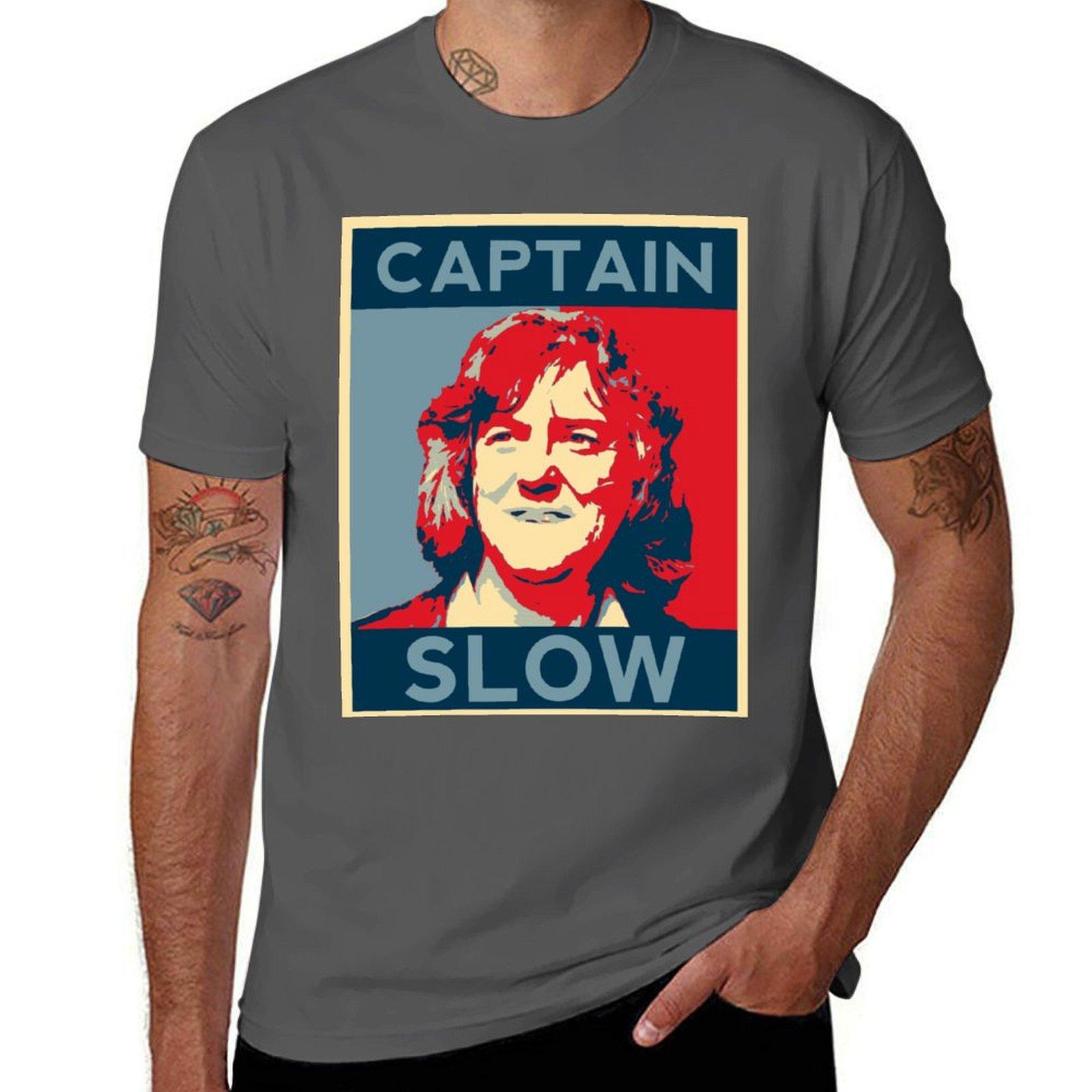 

James May - Captain Slow T-Shirt plain animal prinfor boys summer top Short sleeve tee men graphic t shirts 4XL