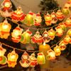 3 Meters Christmas Lights String Santa Claus Design Snowman Design Christmas LED Light LED Technology Gingerbread Man Design