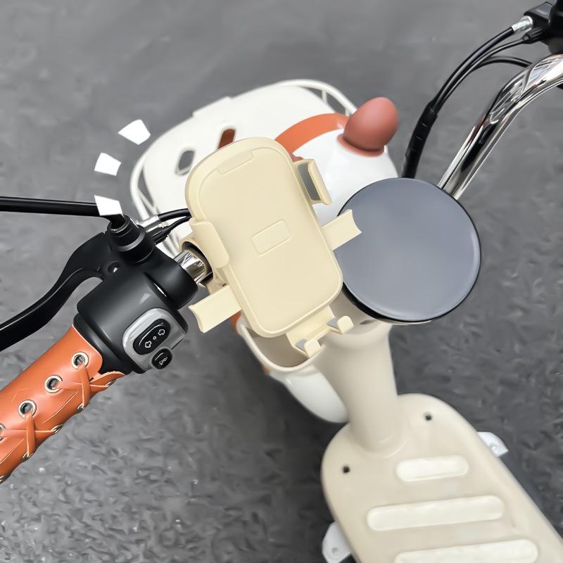 Cute Macaron Motorcycle & Bicycle Phone Holder for Girls' Delivery & Electric Scooters