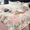4pcs Light Luxury Style 100% Cotton 120 Count Long Styl Cotton Embroidered Bedding Duvet Cover 200x230 220x240 Four Seasons