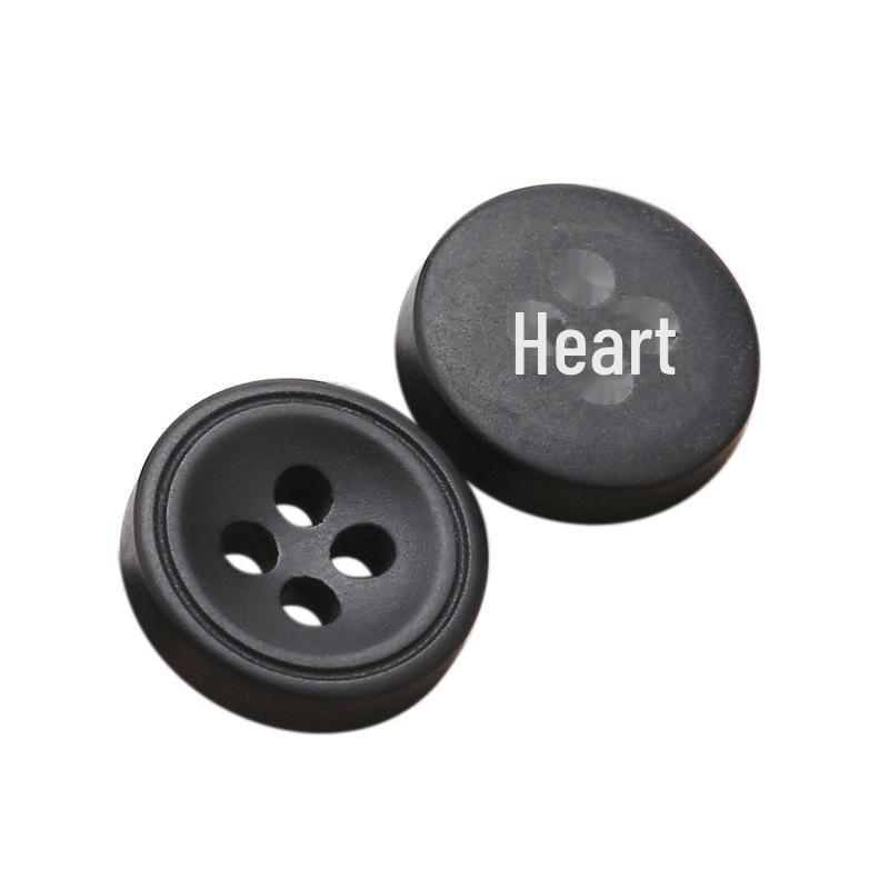 Hochwertige Universelle Schwarz-Weiße Chiffonharz Vierloch-Hemdknöpfe