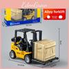 Plastic Inert Construction Forklift Toy For Kids With Push And Pull Functionality