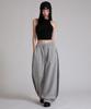 LIKE THE MOST Double-Tuck Leopard Side Over Pants_Gray