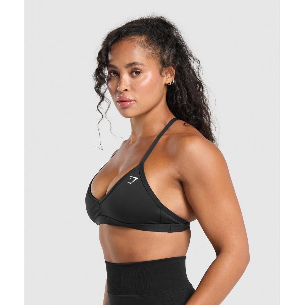 Gymshark Minimal Sports Bra Black B3a2j Bbbb