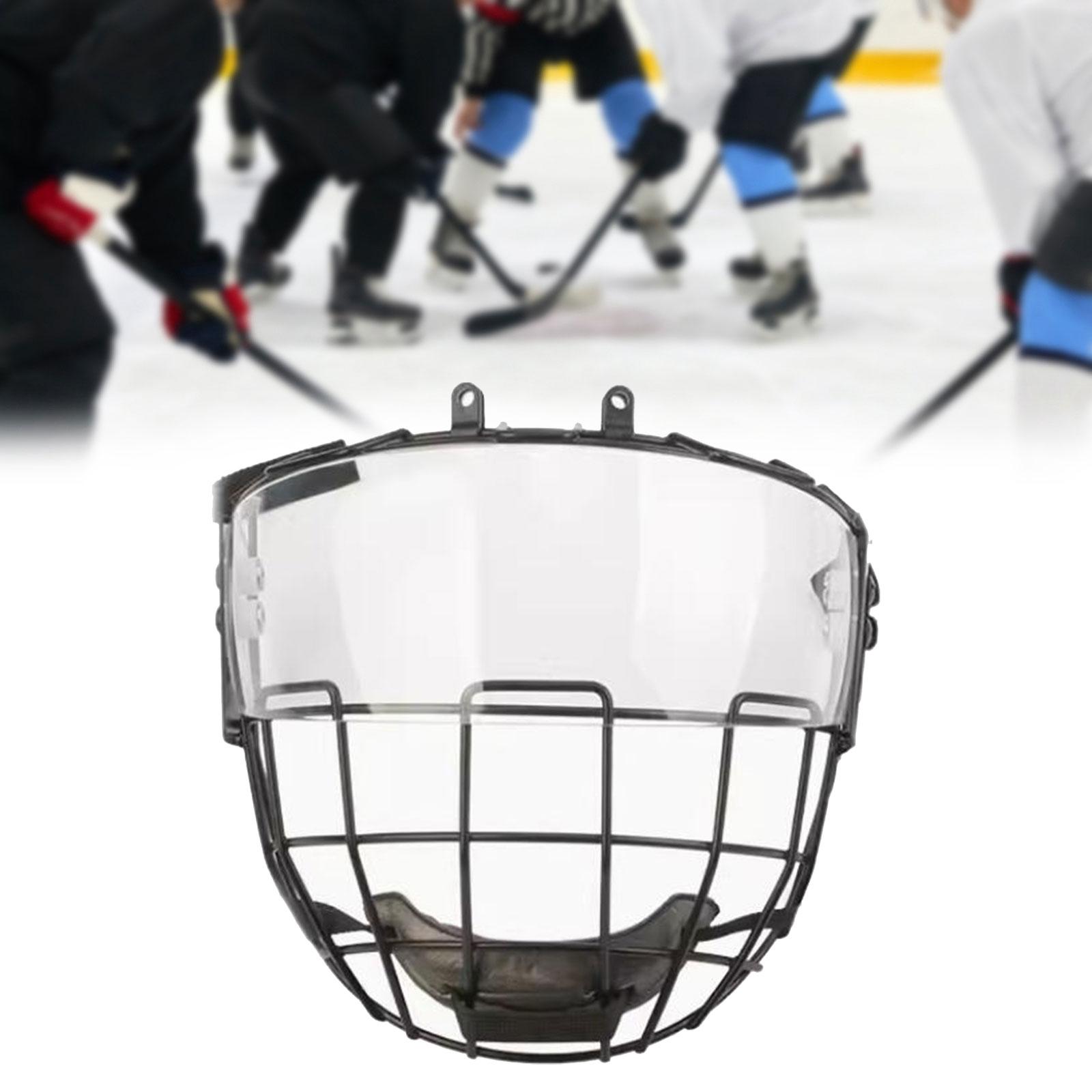 Хоккейный визор Портативный защитный чехол Взрослый Легкий Хоккейная клетка для шлема чистый