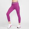 Nike Dri-Fit Pro Sculpt Sports Series High-Waisted Quick-Dry Leggings Women leggings Hot-Purple Silver FV7949-518