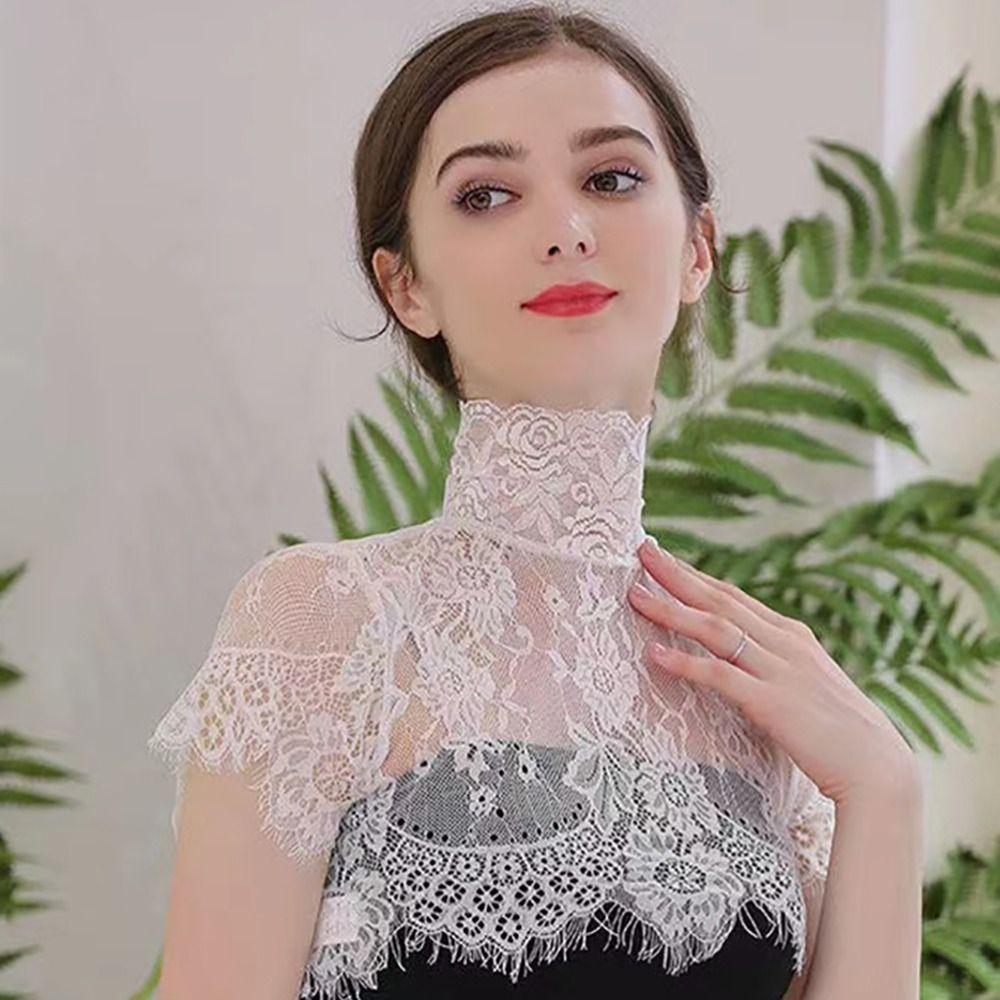 Detachable Detachable Fake Collar Scarf Shawl Decoration Lapel Top Lace False Collar Women Lady
