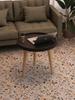 Nordic Simple Modern Coffee Table, Solid Wood Legs, for Living Room, Bedroom, or Bedside Side Table