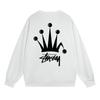 Sudadera Unisex con Estampado Stusy de Algodón Puro con Cuello Redondo - Estilo Moderno, Holgado y Casual